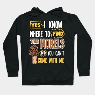 Mushroom Hunting, Mushroom Hunter, Morel Hunting Hoodie